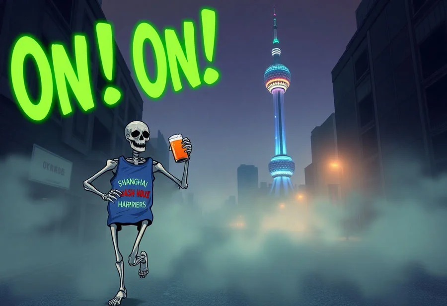 Shanghai hash house harriers ghost-town-run-poster-1946